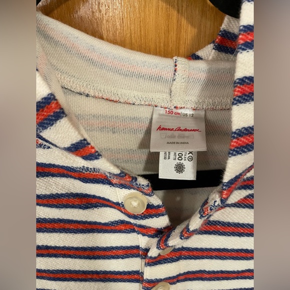 Hanna Andersson Kids Striped Hoodie - Picture 3 of 3